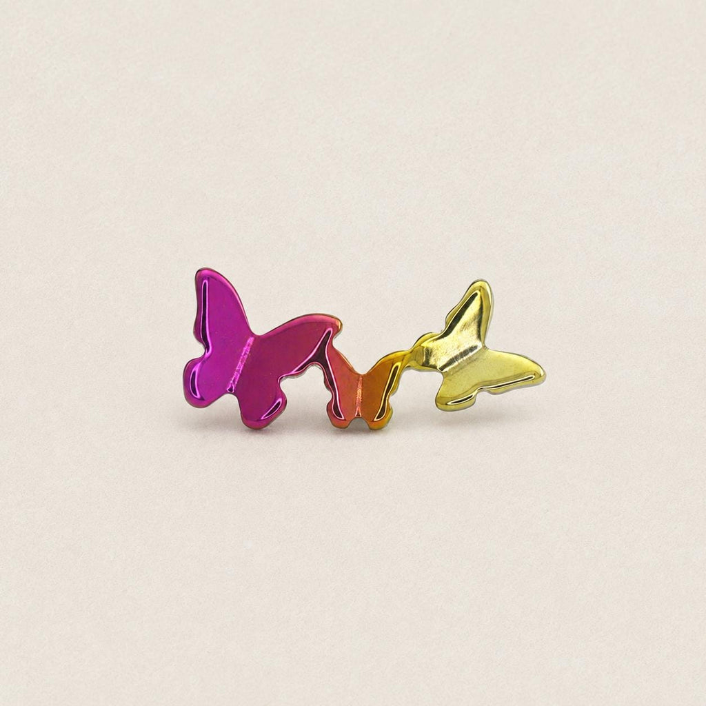Triple Butterfly & Star F136 Titanium flat-back jewelry image 15