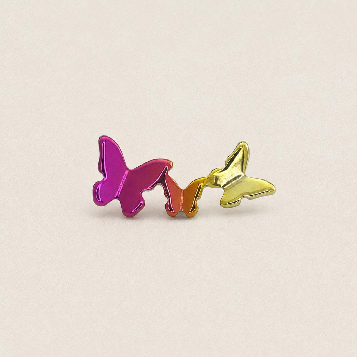 Triple Butterfly & Star F136 Titanium flat-back jewelry image 15