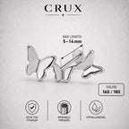 Triple Butterfly & Star F136 Titanium flat-back jewelry image 16