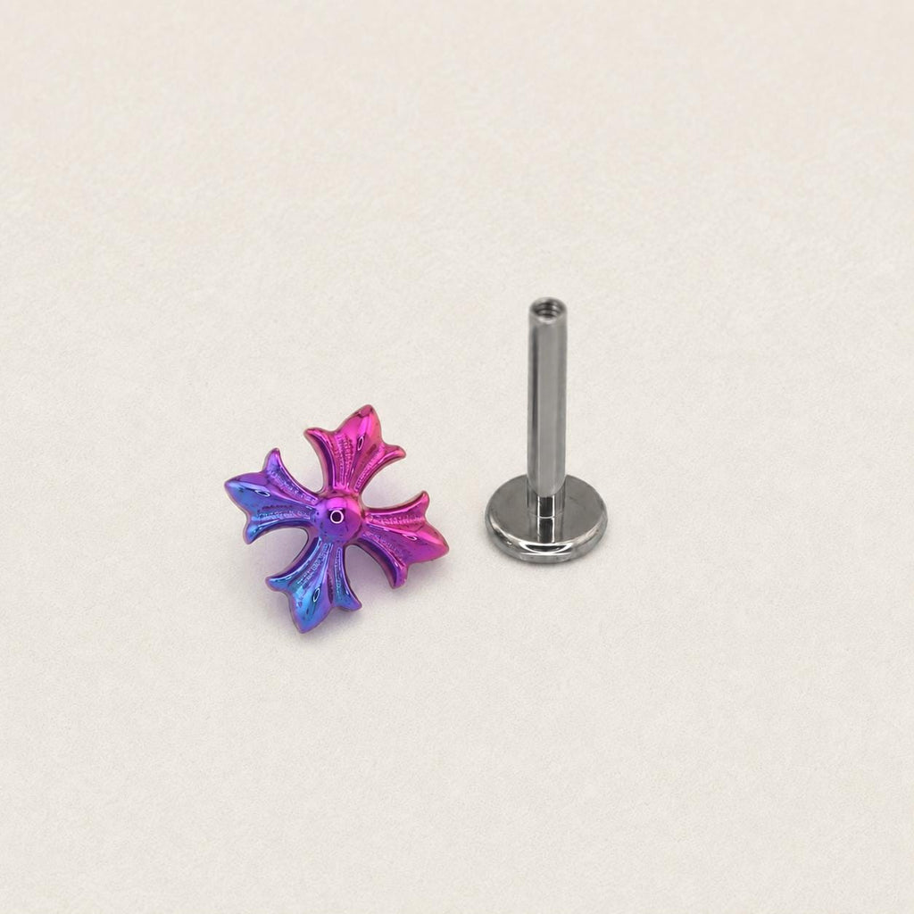 Gothic Cross F136 Titanium flat-back jewelry image 07