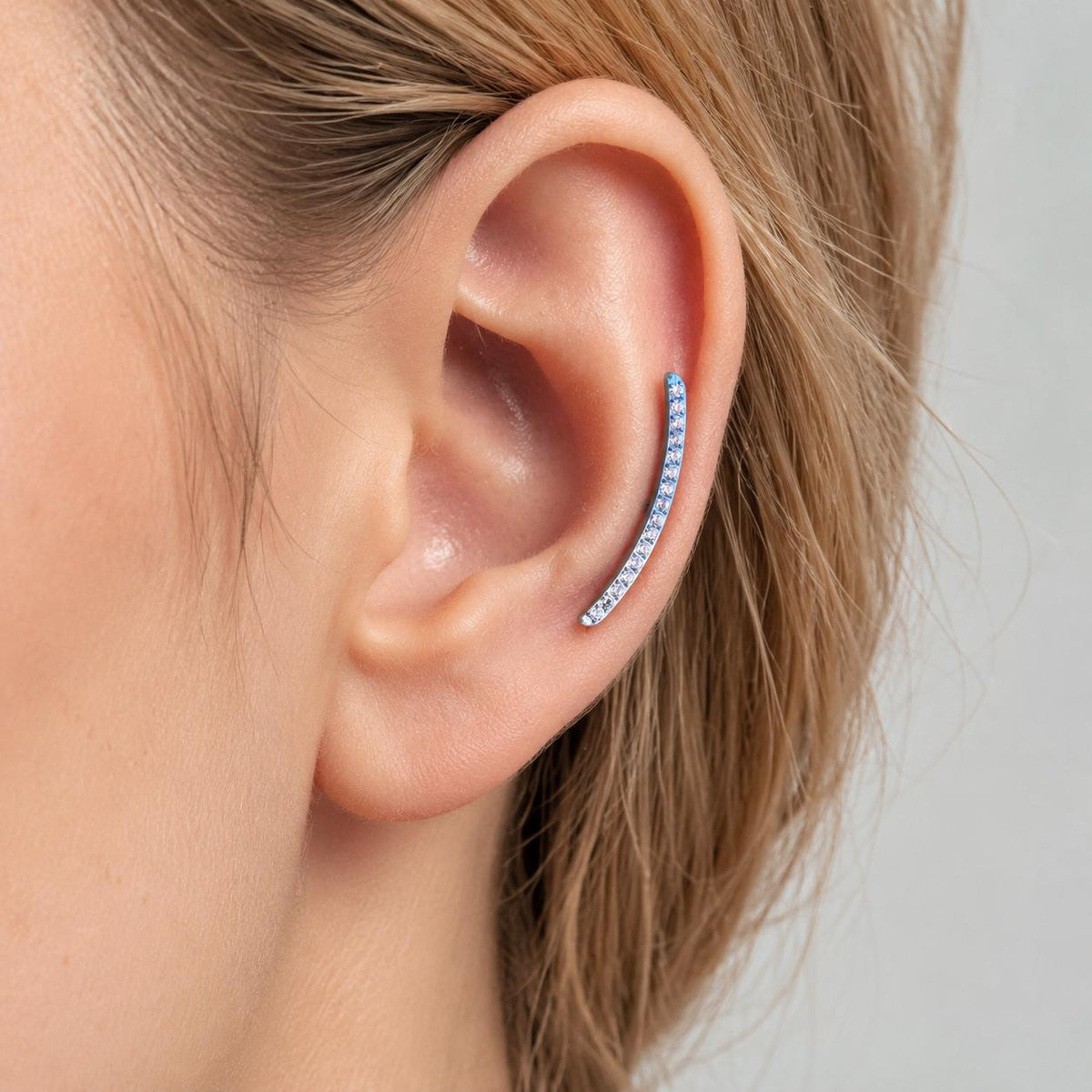 Curved Pavé F136 Titanium flat-back jewelry image 03