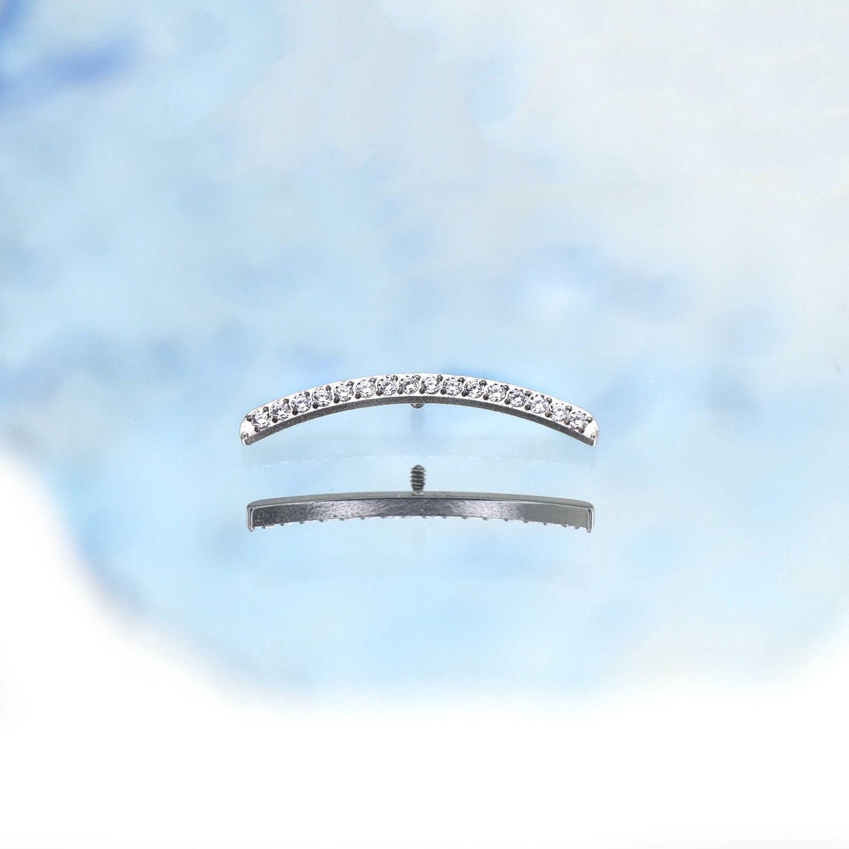 Curved Pavé F136 Titanium flat-back jewelry image 08