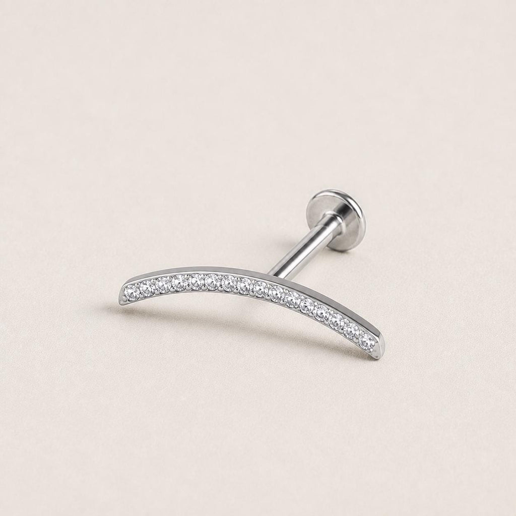 Curved Pavé F136 Titanium flat-back jewelry image 11