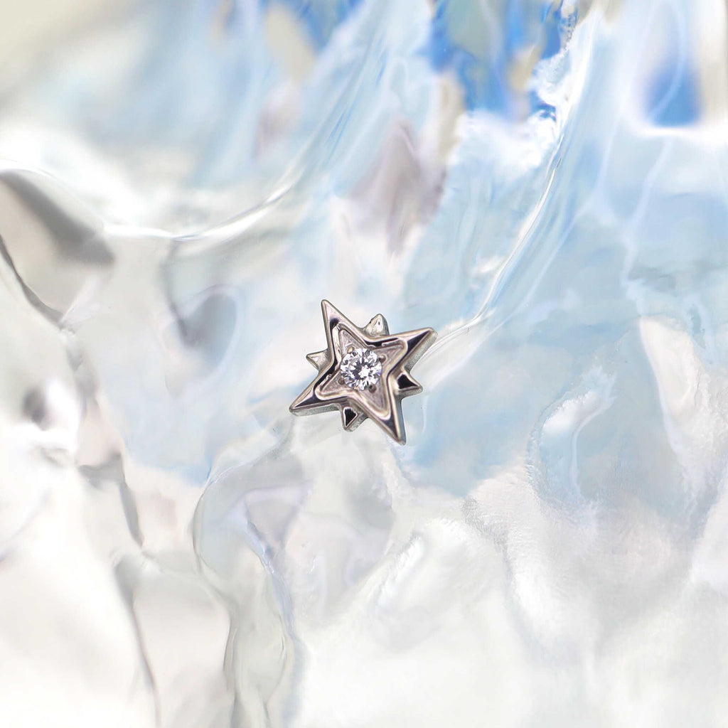 Eight-Point Star F136 Titanium flat-back jewelry image 06
