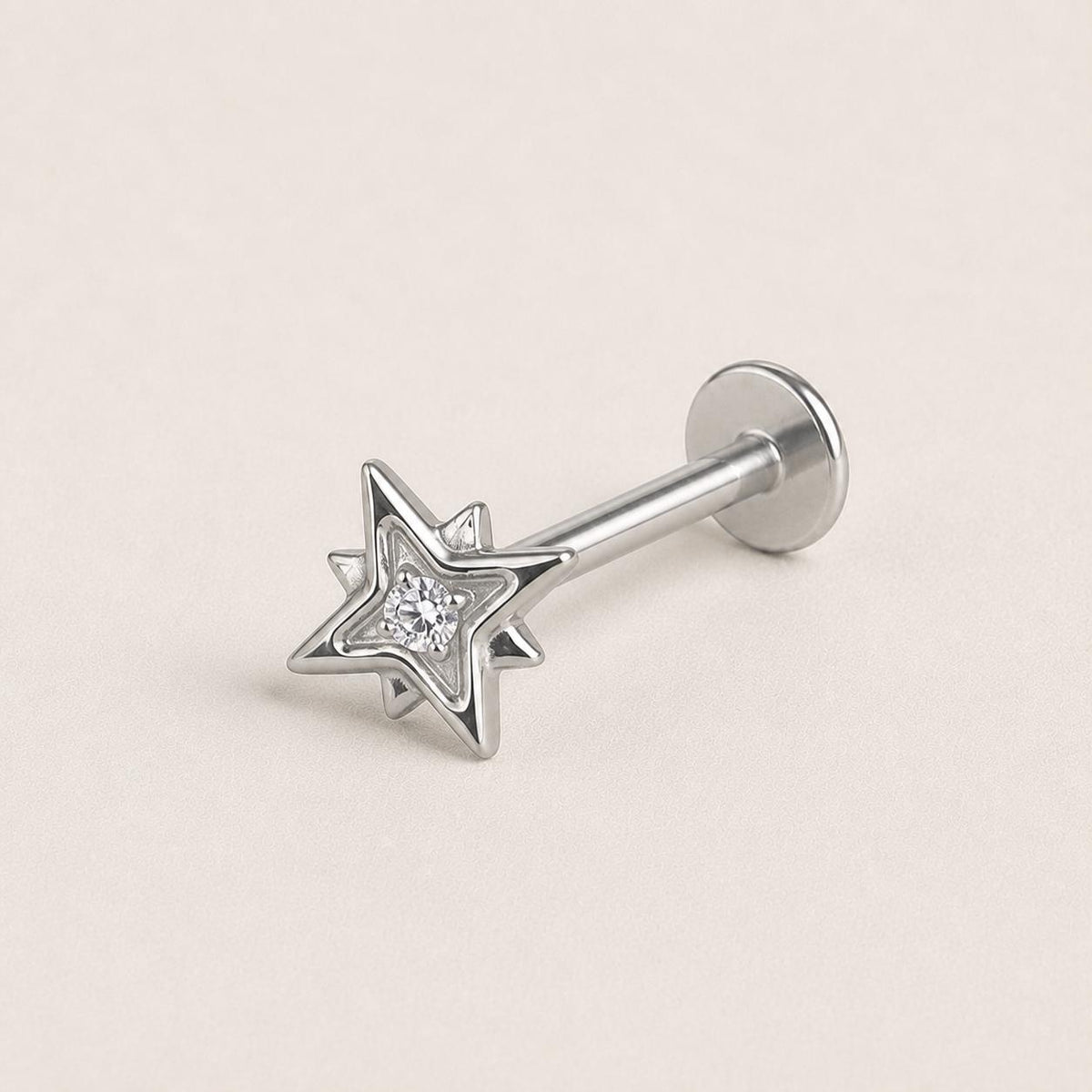 Eight-Point Star F136 Titanium flat-back jewelry image 08