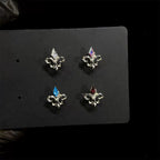 Crystal Fleur-de-Lis F136 Titanium flat-back jewelry image 07