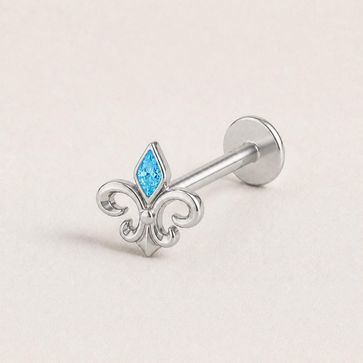 Crystal Fleur-de-Lis F136 Titanium flat-back jewelry image 11