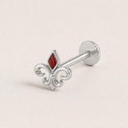 Crystal Fleur-de-Lis F136 Titanium flat-back jewelry image 12
