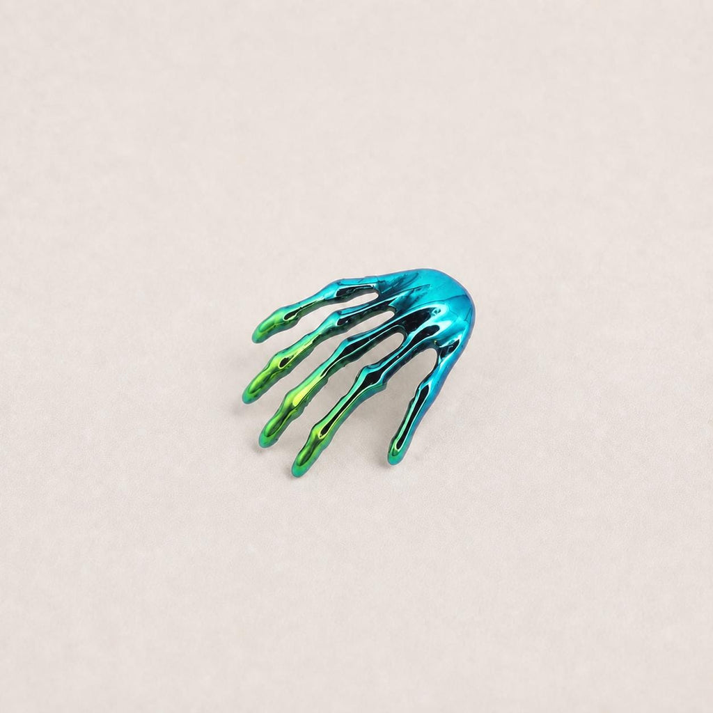 Skeleton Hand F136 Titanium flat-back jewelry image 07