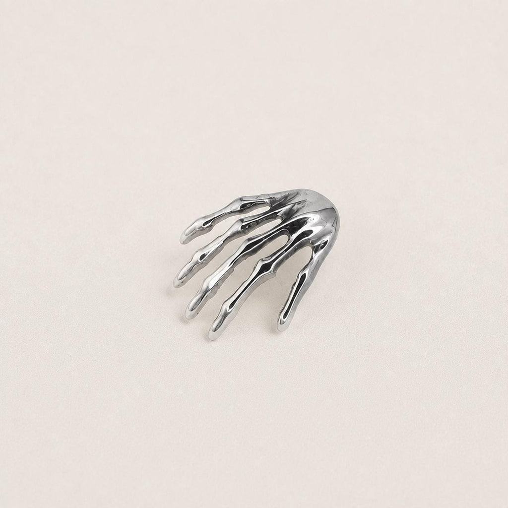 Skeleton Hand F136 Titanium flat-back jewelry image 09