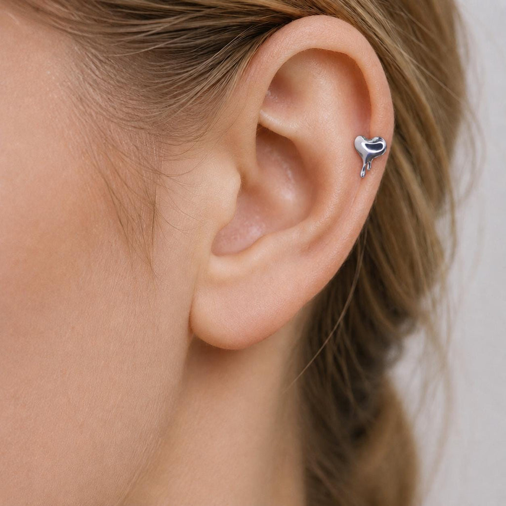 Melting Heart F136 Titanium flat-back jewelry image 02