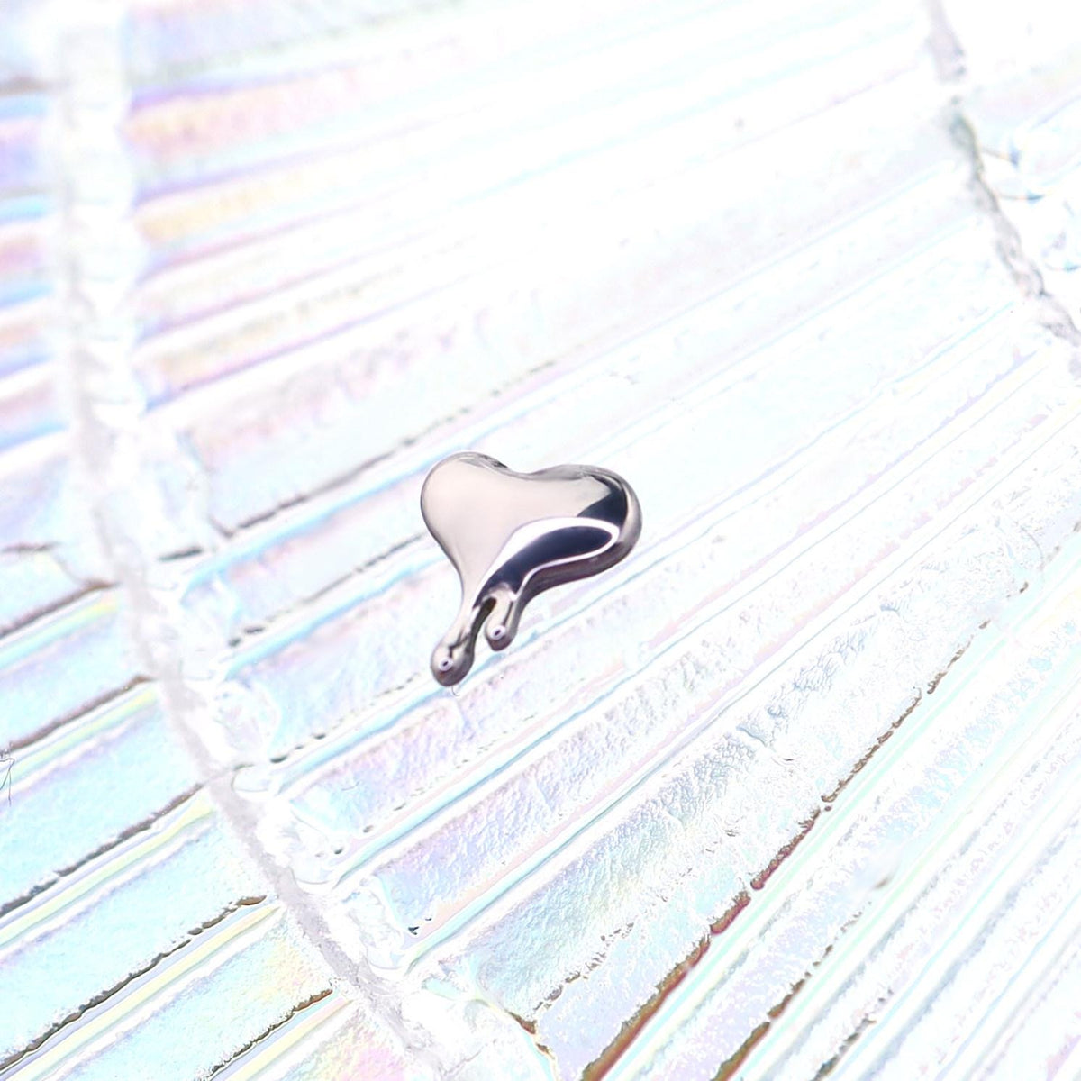 Melting Heart F136 Titanium flat-back jewelry image 06