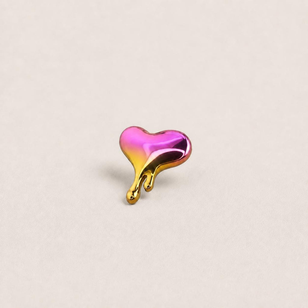 Melting Heart F136 Titanium flat-back jewelry image 08