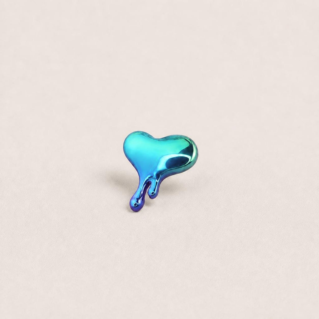 Melting Heart F136 Titanium flat-back jewelry image 10
