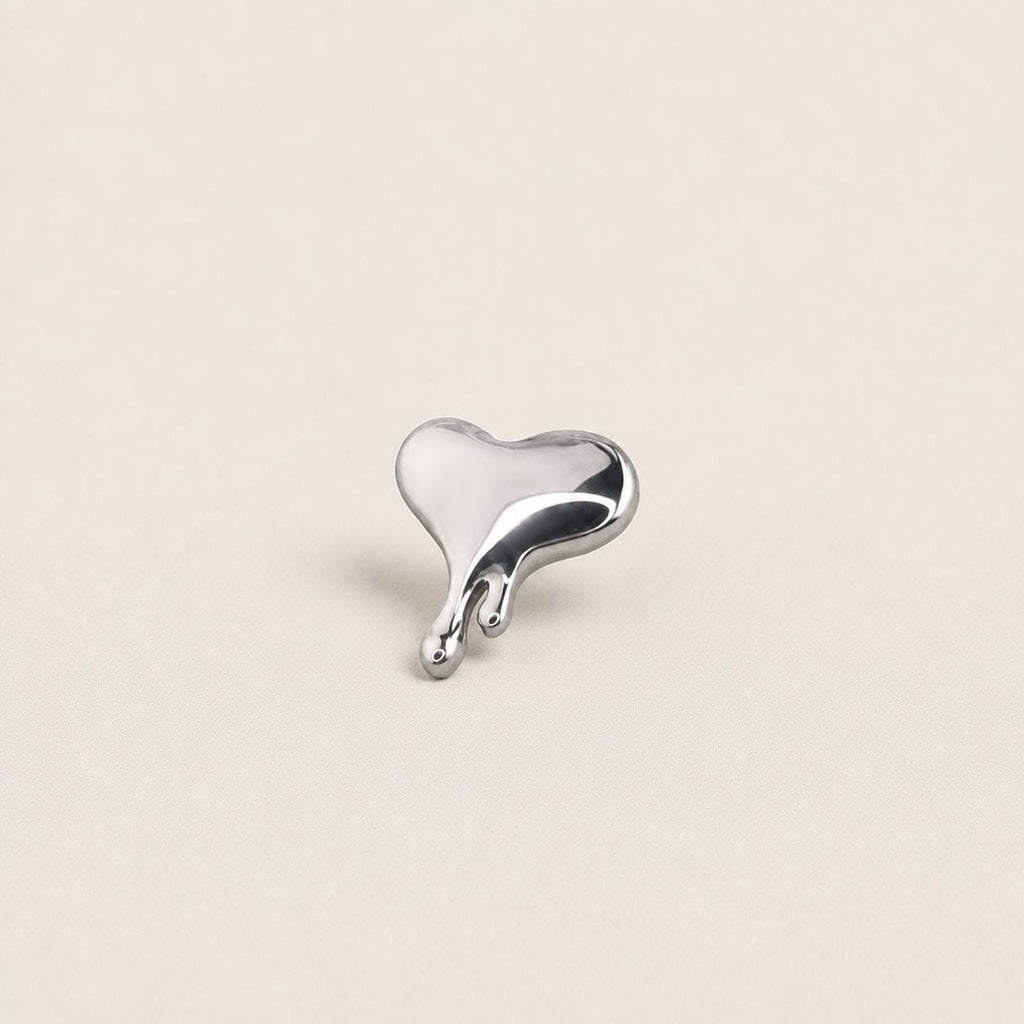 Melting Heart F136 Titanium flat-back jewelry image 12