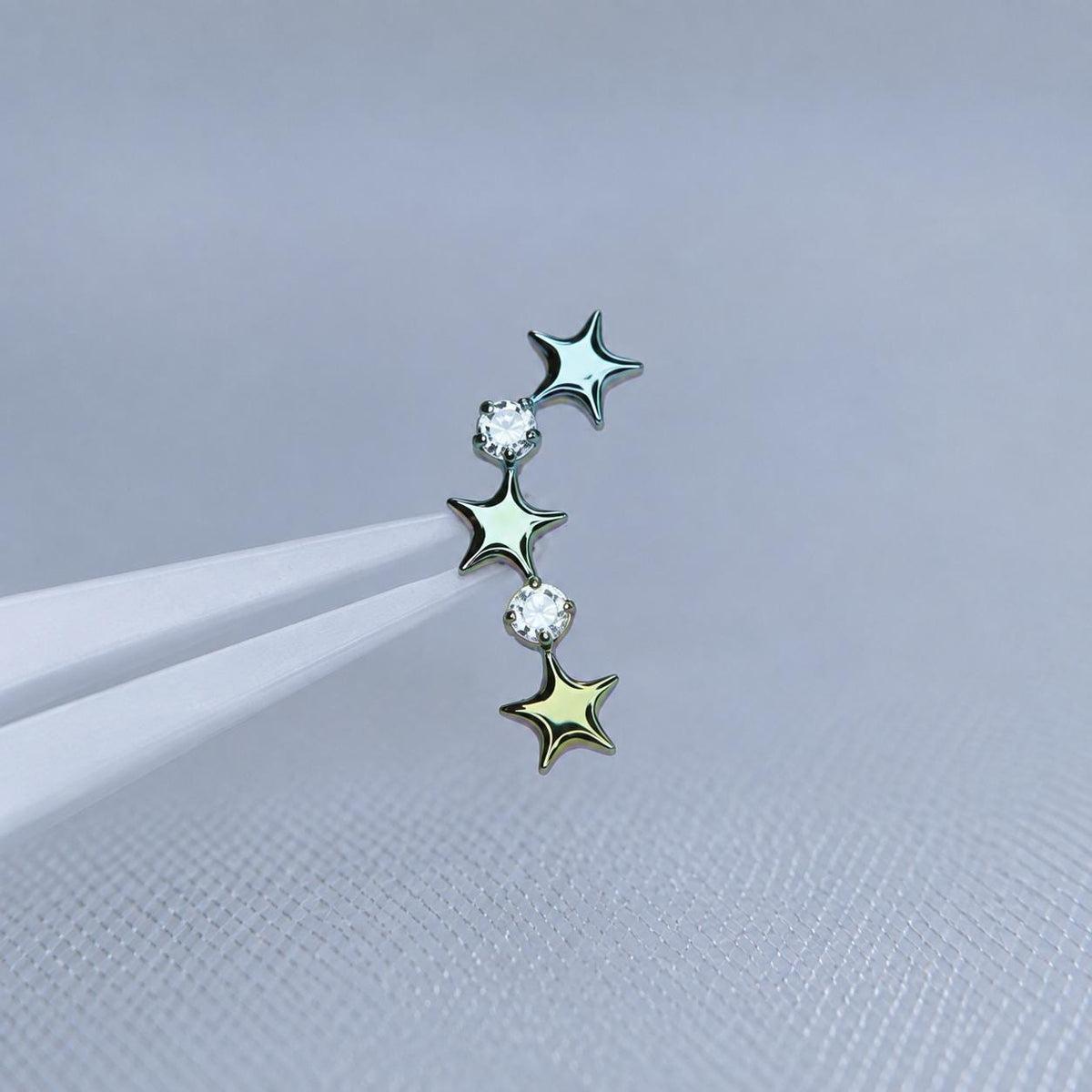 Triple Star F136 Titanium flat-back jewelry image 05