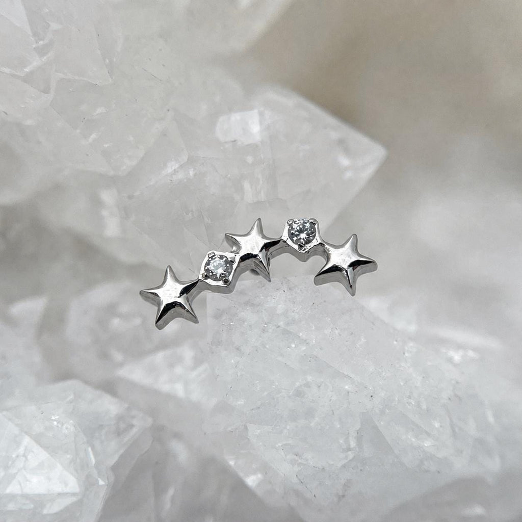 Triple Star F136 Titanium flat-back jewelry image 06