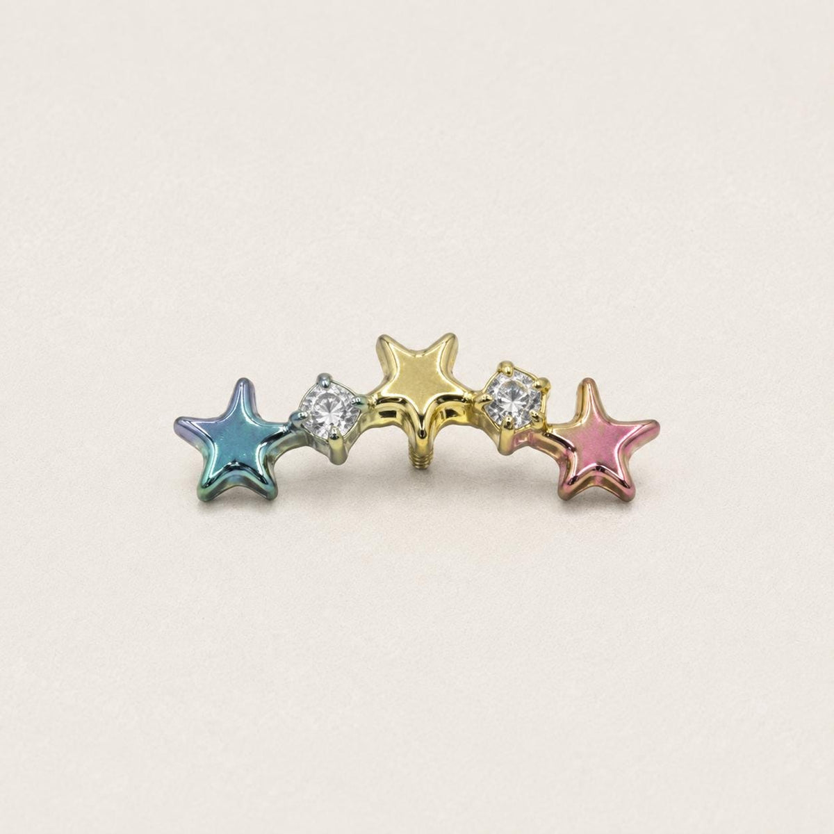 Triple Star F136 Titanium flat-back jewelry image 08