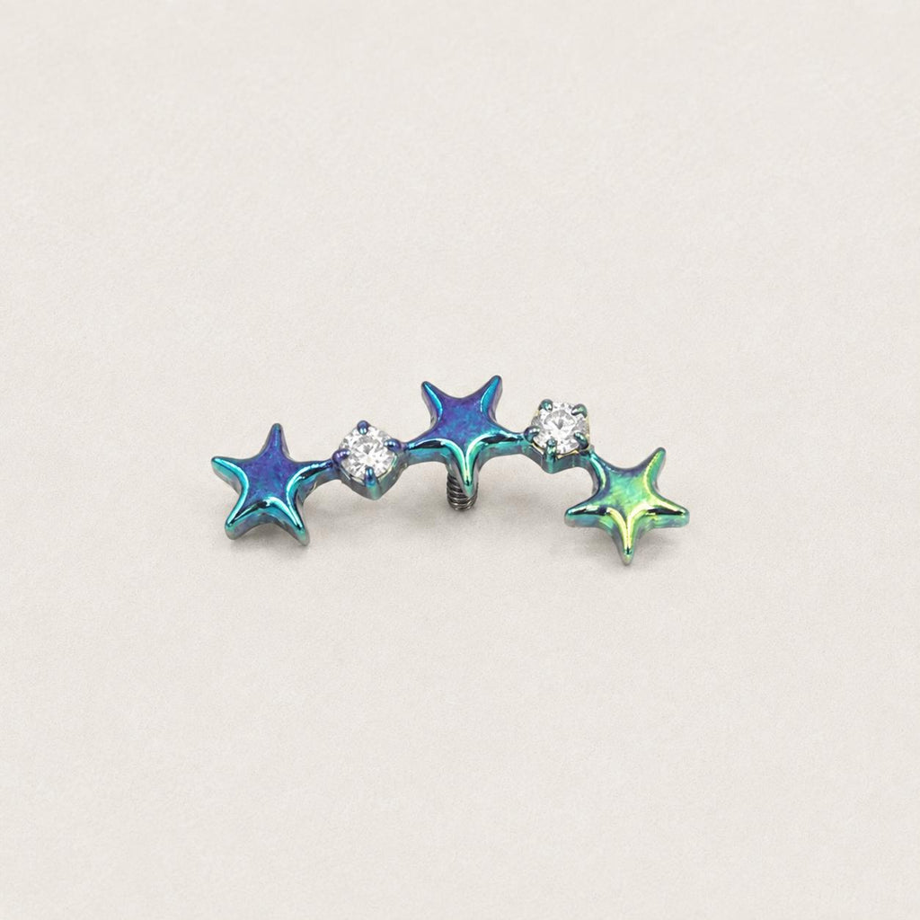 Triple Star F136 Titanium flat-back jewelry image 09