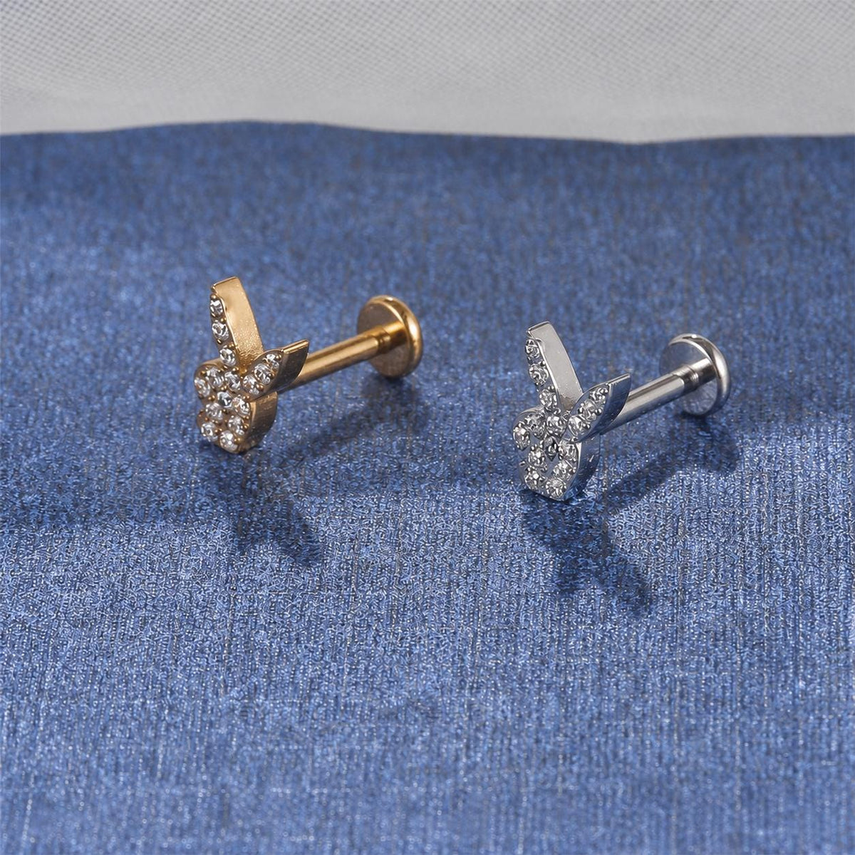 Pavé Bunny F136 Titanium flat-back jewelry image 07
