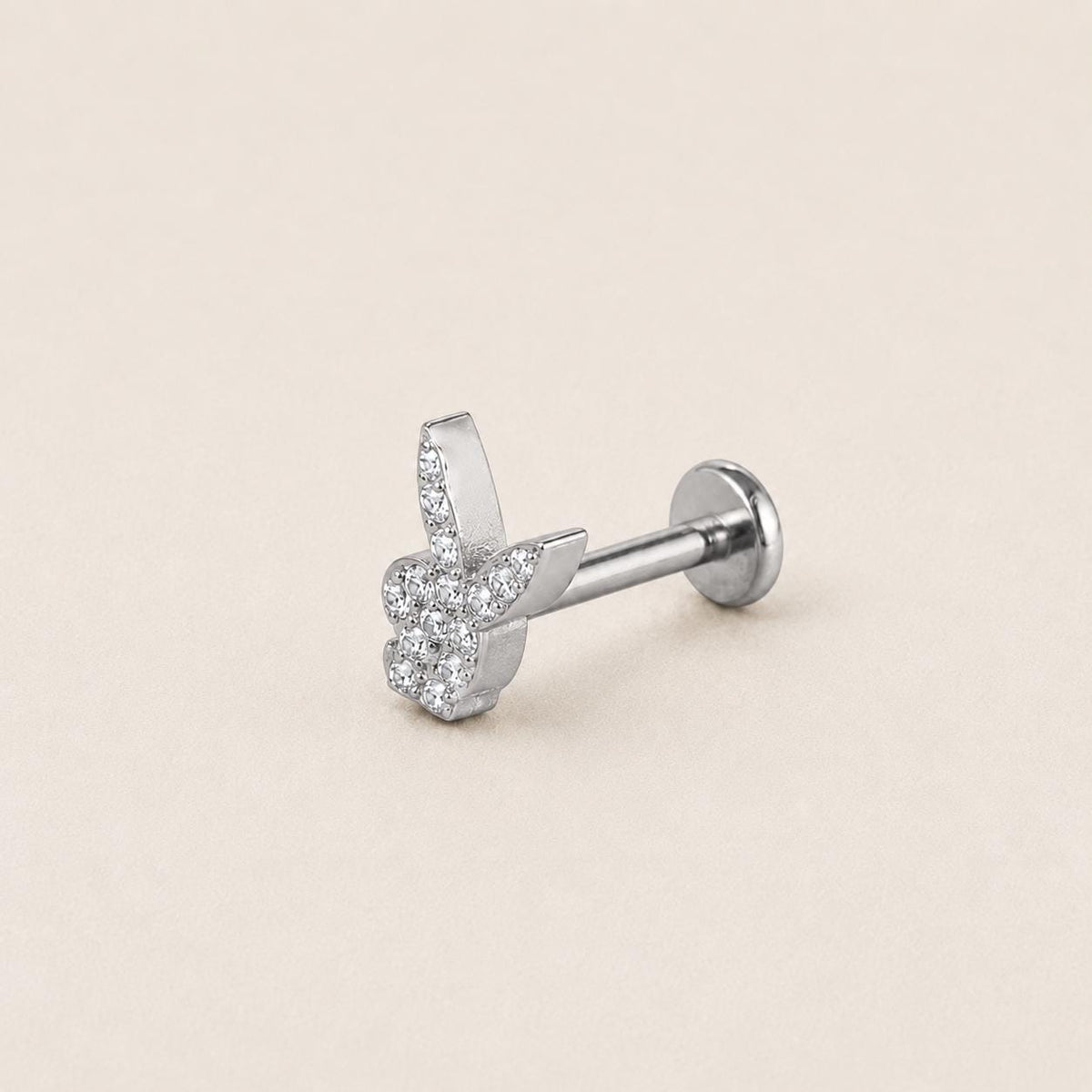 Pavé Bunny F136 Titanium flat-back jewelry image 09