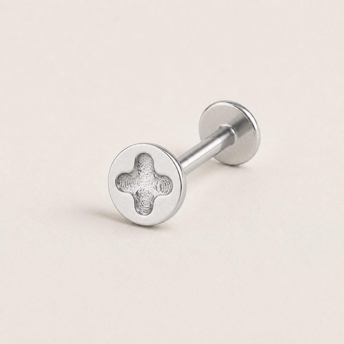 Screw Head F136 Titanium flat-back jewelry image 06