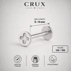 Screw Head F136 Titanium flat-back jewelry image 07