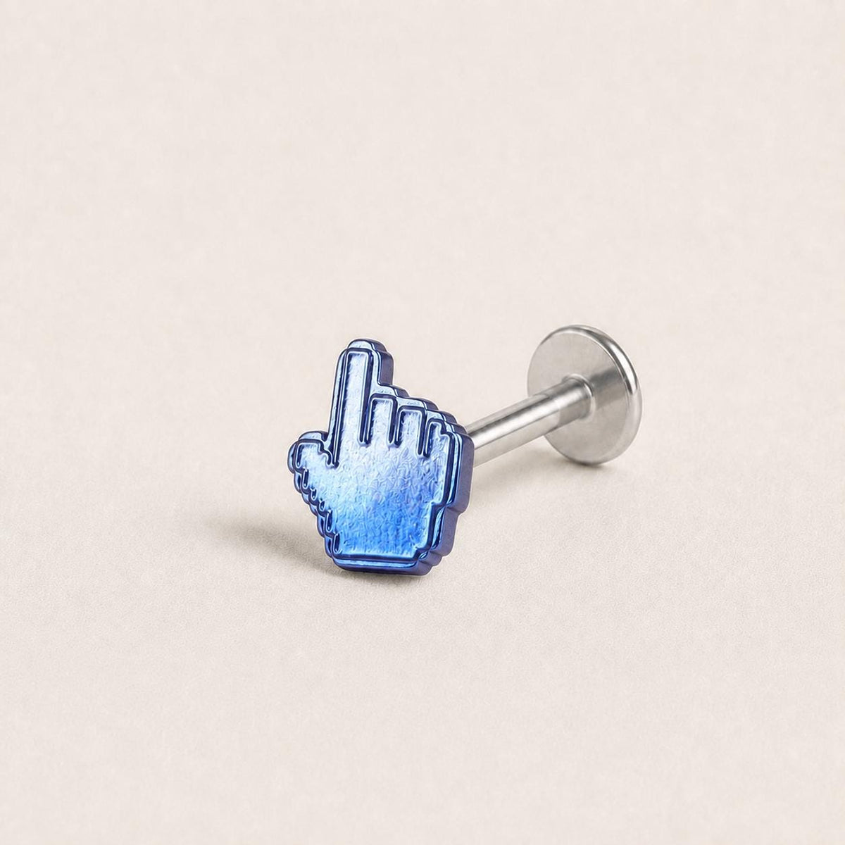 Pixel Cursor F136 Titanium flat-back jewelry image 12