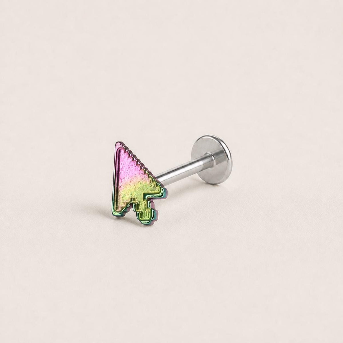 Pixel Cursor F136 Titanium flat-back jewelry image 16