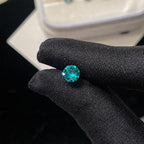 ETSY 4553763499 | IMAGE 5 | Vivid Emerald Green Moissanite Flat Back Stud