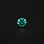 ETSY 4553763499 | IMAGE 7 | Vivid Emerald Green Moissanite Flat Back Stud