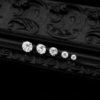 ETSY 4553675967 | IMAGE 5 | White Moissanite Flat Back Stud